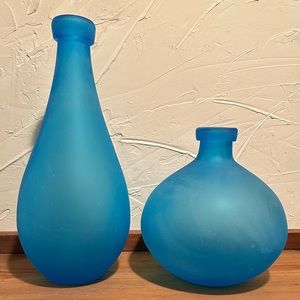 Blue vases
